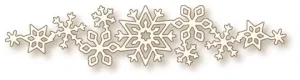 WYKROJNIK  GIRLANDA ŚNIEŻYNKI - SNOW FLURRY SD032 WILD ROSE STUDIO