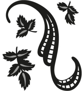 WYKROJNIK ORNAMENT I LIŚCIE - CR1245 MARIANNE DESIGN