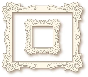 WYKROJNIK  2 RAMKI - Antique Art Frames - sd037 WILD ROSE STUDIO 