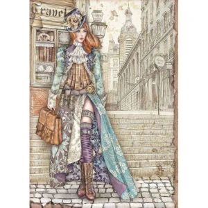 PAPIER RYŻOWY A4 DFSA4518 LADY VAGABOND