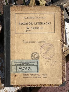 STARA KSIĄŻKA Kazimierz Wóycicki "Rozbiór Literacki w Szkole"