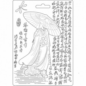 FOREMKA TEKSTURA A5 ORIENTAL GARDEN GEJSZA K3PTA542 STAMPERIA