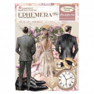 Ozdoby samoprzylepne EPHEMERA 40szt ROMANCE-ŚLUB DFLCT37 STAMPERIA 