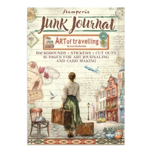 JUNK JOURNAL A4- 16kart ART OF TRAVELLING SBJK18 STAMPERIA
