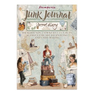 JUNK JOURNAL A4- 16kart SECRET DIARY SBJK15 STAMPERIA