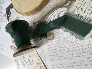 WSTĄŻKA RWANA SZYFONOWA 3cm BUTELKOWA ZIELEŃ