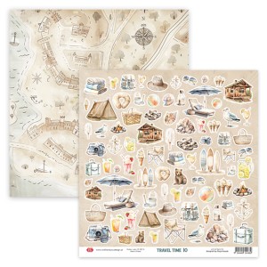PAPIER 30X30 TRAVEL TIME 10 WYCINANKA