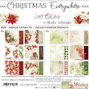 ZESTAW PAPIERÓW 20X20 CHRISTAM EVERYWHERE