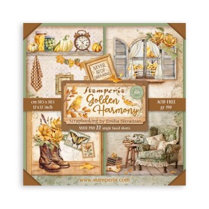 ZESTAW PAPIERÓW 30X30 SBBXLB17 GOLDEN HARTMONY 22SZT