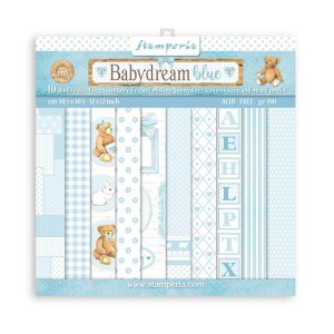 ZESTAW PAPIERÓW 30X30 SBBL106 BABYDREAM BLUE
