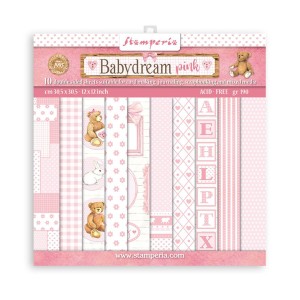 ZESTAW PAPIERÓW 30X30 SBBL107 BABYDREAM PINK
