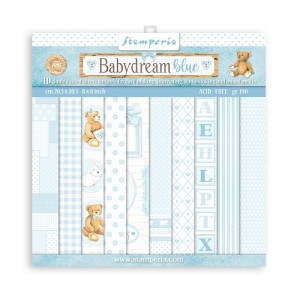 ZESTAW PAPIERÓW 20X20 SBBS56 BABYDREAM BLUE 