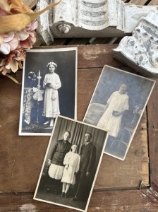 STARE - Vintage - FOTOGRAFIE 3szt 10X15cm KOMUNIA