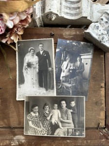 STARE - Vintage - FOTOGRAFIE 3szt 10X15cm RODZINA I ŚLUB