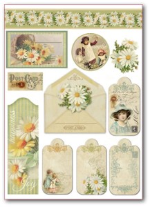 ZESTAW TEKTUREK POST CARD 12SZT DFLB014 STAMPERIA