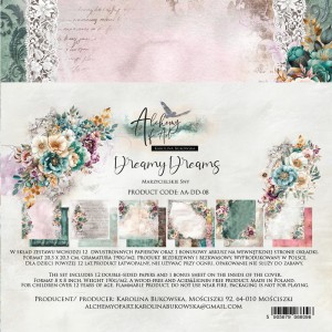 ZESTAW PAPIERÓW 20X20CM DREAMY DREAMS 