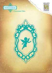 WYKROJNIK NELLIE RAMKA Z ANIOŁEM  VIND044