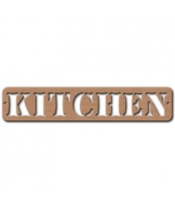 TABLICZKA NAPIS "KITCHEN" MDF KF220C STAMPERIA