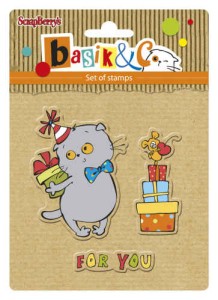 STEMPEL AKRYLOWY 3SZT basik&c ScrapBerry's SCB4907035