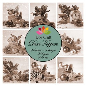 ZESTAW PAPIERÓW 9X9 24SZT 8 designs ET0276 DIXI TOPPERS