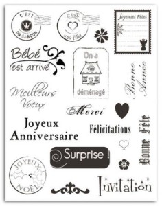 STEMPLE SILIKONOWE  NAPISY TPG04 TOGA