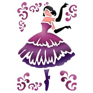 MASKA - SZABLON 21X29,7 KSG214 BALETNICA