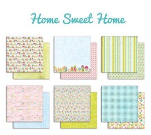 ZESTAW PAPIERÓW 30x30 6SZT HOME SWEET HOME PS105 TOGA