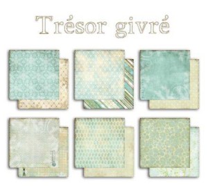 ZESTAW PAPIERÓW 30x30 6SZT TRESOR GIVRE PS42 TOGA