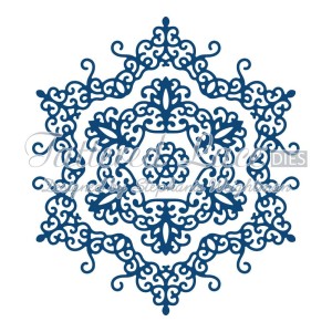 WYKROJNIK TATTERED LACE D875 SNOWFLAKE DOILY