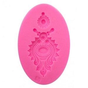 FOREMKA SILIKON 12x8cm ORNAMENT LUDOWY 26652 PENART