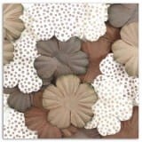 PŁATKI KWIATÓW  ODCIENIE BRĄZOWE AA18