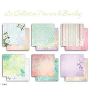ZESTAW PAPIERÓW 30x30 6SZT PROMENADE BUCOLIQUE PS49 TOGA