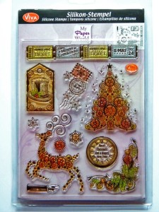 STEMPEL AKRYLOWY VIVA 117 CHOINKA W STYLU STEAMPUNK