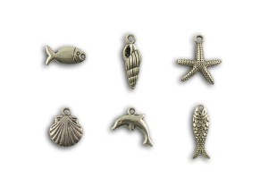 OZDOBY METALOWE 6szt MORZE AX008 TOGA