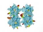 KWIATKI ScrapBerry's GARDENIA 5CM 4SZT  blue SCB290105