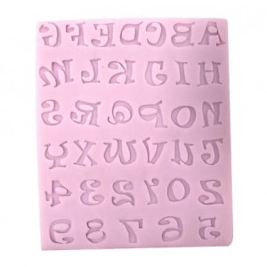 FOREMKA SILIKONOWA LITERY ALFABETU DUŻE + CYFRY 510-844 PENTART