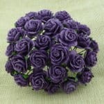 RÓŻA 1CM CIEMNOFIOLETOWY 10SZT 