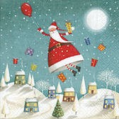 SERWETKA PAPER MIKOŁAJ Z BALONIKIEM