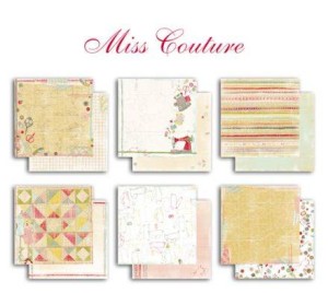 ZESTAW PAPIERÓW 30x30 6SZT MISS COUTURE PS100 TOGA