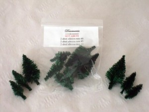 ZESTAW MINI CHOINEK 6szt DECOMANIA