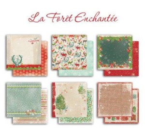 ZESTAW PAPIERÓW 30x30 6SZT  BOŻE NARODZENIE PS37 TOGA