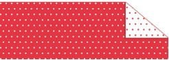 KARTON OZDOBNY 24x34 KROPKI CZERWONE