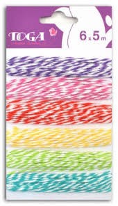 SZNURKI KOLOROWE 6X5M TOGA RU84