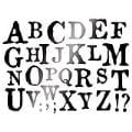MASKA - SZABLON 15X20 KSD253 ALFABET MIXED MEDIA
