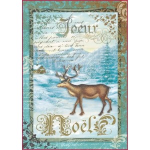 PAPIER RYŻOWY A4 JELONEK DFSA4039 STAMPERIA