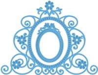 WYKROJNIK MARIANNE DESIGN  LR0322 FLOWER MIRROR