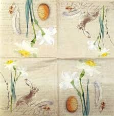 SERWETKA IHR NARCISSE NATURELLE L540400