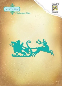 WYKROJNIK NELLIE MIKOŁAJ Z RENIFEREM VIND046