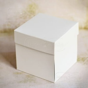 PUDEŁKO EXPLODING BOX KREMOWY 10X10CM ECOSCRAPBOOKING