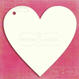 BAZA ALBUMOWA OKRĄGŁA serce (14,5x15) LATARNIA MORSKA